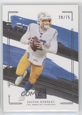 2021 Panini Impeccable 29/75 Justin Herbert #52 0s9t