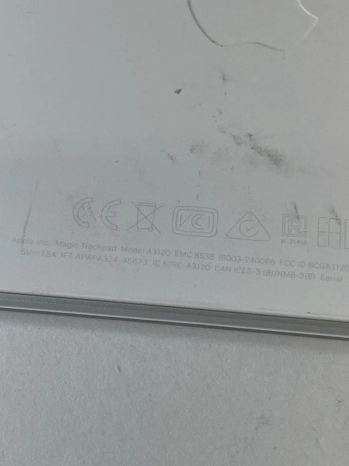 Apple Magic Trackpad - Weiß Multi-Touch Oberfläche - Bild 3 von 4