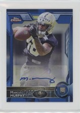 2015 Topps Chrome Mini Rookies Blue Refractor 31/35 Marcus Murphy #143 Auto 0c2