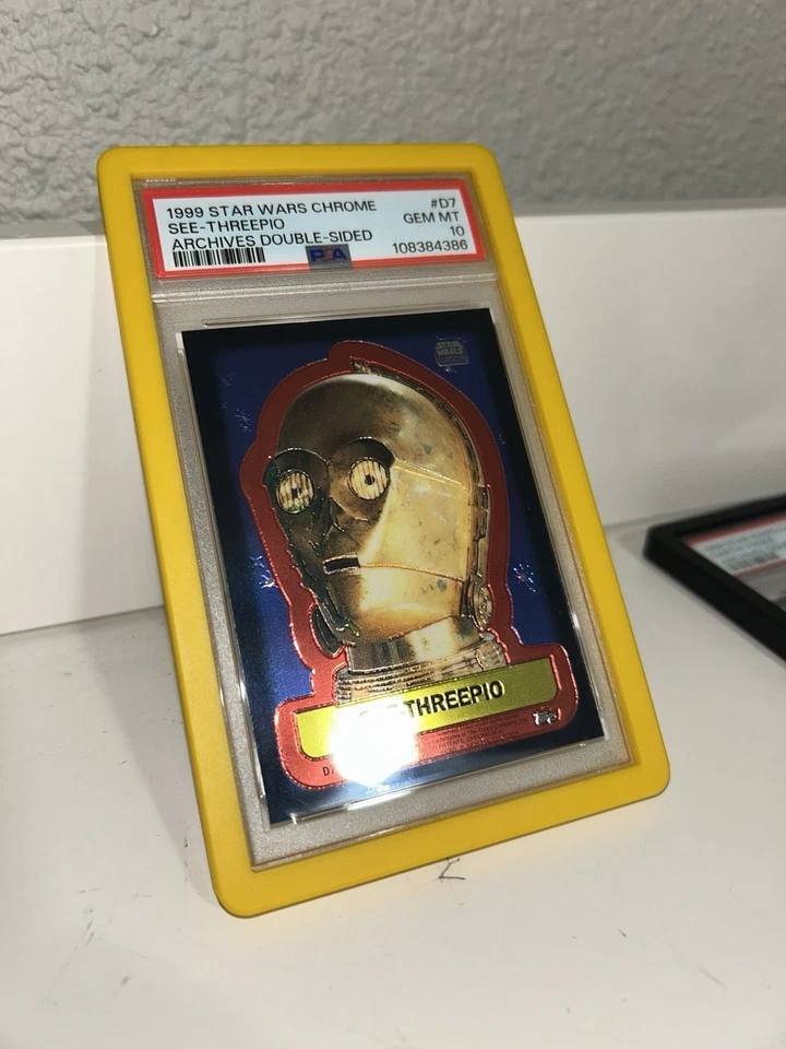 See-Threepio 1999 Star Wars Topps Chrome archives PSA 10 (POP 3) - Image 4 of 4