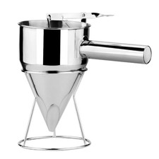 PfannkuchenteigSpender, 1200 ml, EdelstahlKolbentrichter für Grillplatte mit ...