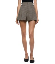Alice and Olivia Scarlet Pleated Flutter Shorts MSRP $295