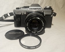 Olympus OMG Black Body  G.zuiko Auto-S 50mm Lens NEAR MINT 