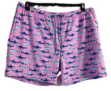Member's Mark Men's 4 Way Stretch UPF 50 Resort Sharks Galore Swim Trunk Sz XXL