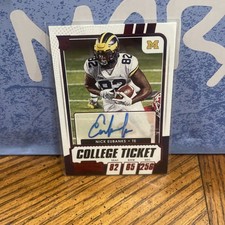 Panini 2021 Contenders Nick Eubanks #265 Michigan College Ticket Autograph Foot…