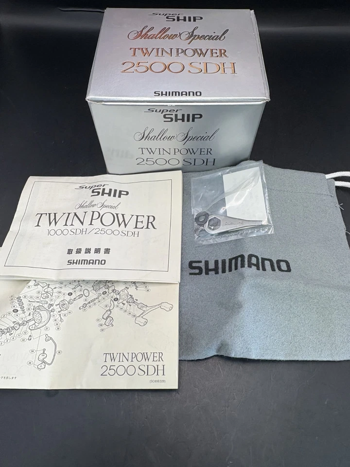 Shimano 98 Twin Power 2500SD Spinning Left handle Used With Box Rank C - Image 2 of 4