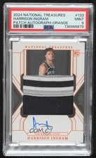 2024 National Treasures Orange 50/75 Harrison Ingram PSA 9 MINT Patch Auto 1i3m