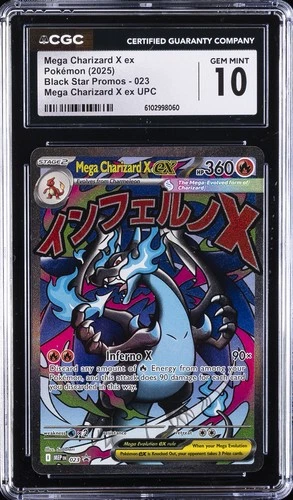 2025 POKEMON MEP ULTRA-PREMIUM COLLECTION #023 MEGA CHARIZARD X EX CGC 10