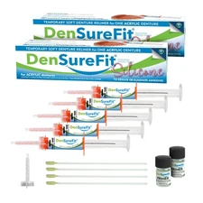 Upper and Lower Denture Reline Kit, Soft Silicone Denture Reliner Repair and ...