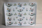 Large Acrylic Gien Earthenware Tray Birds of Paradise Decor