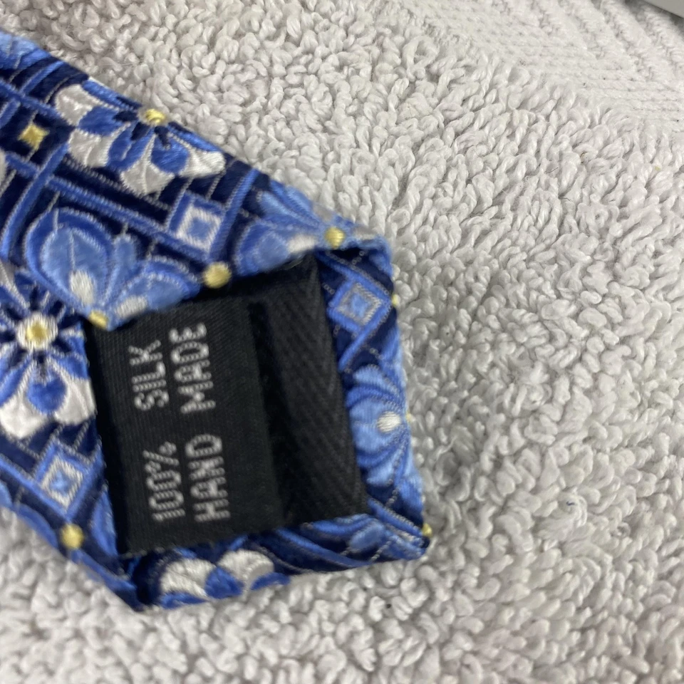 Bruno Pirtelli Tie Mens Floral Geometric Silk Hand Made Patterned Neckwear - Image 3 of 4