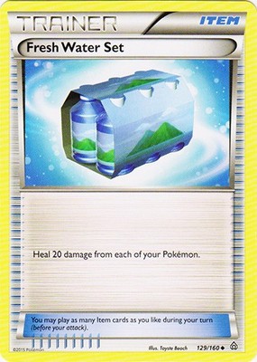 Fresh Water Set - 129/160 - Uncommon (Damaged) Primal Clash - Trainer - Item Pok