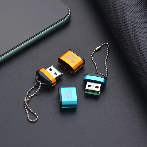 Aluminum alloy card reader keychain portable mini high speed micro SD cell phone - Afbeelding 2 van 26