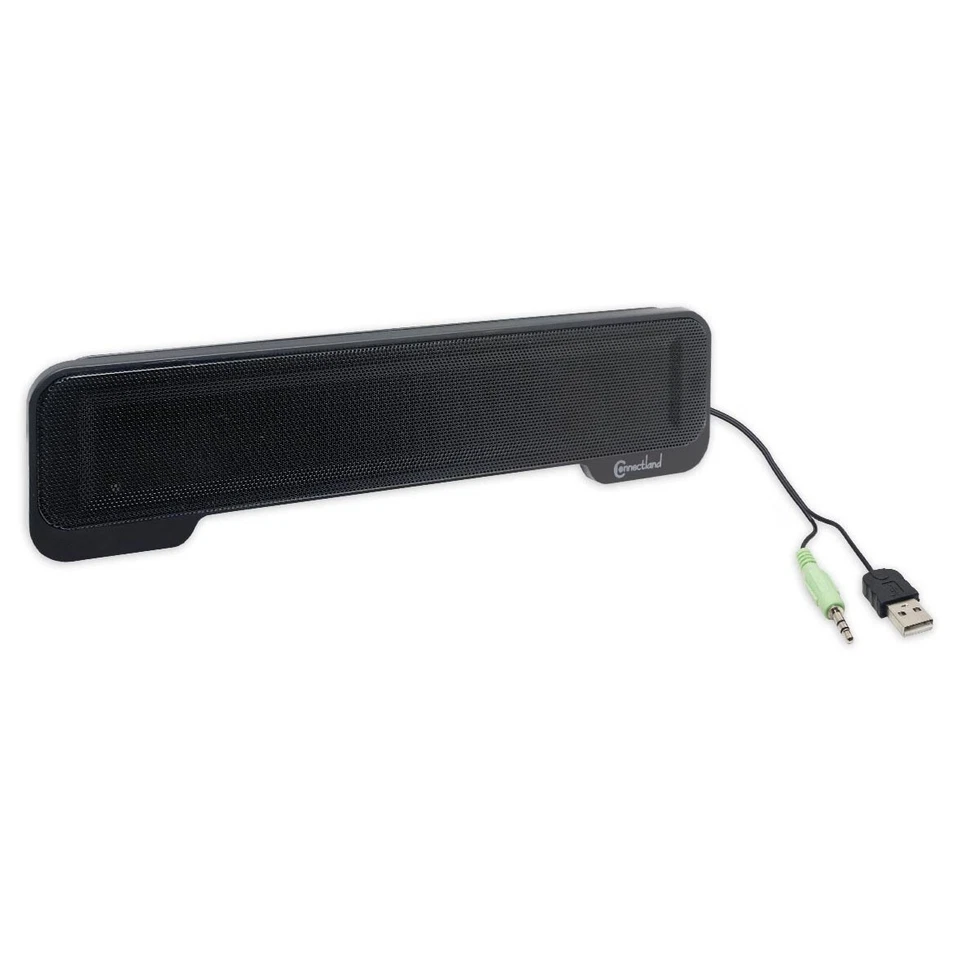 Syba USB Powered Portable Stereo Sound Speaker Bar Mounts to Laptop Screen - Image 2 of 4