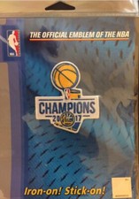 2017 NBA FINALS CHAMPIONSHIP PATCH GOLDEN STATE WARRIORS CURRY CHAMPS BASKETBALL