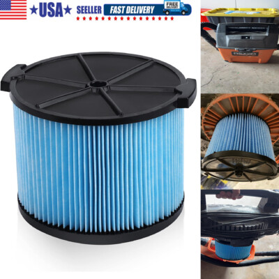 For Rigid Shop Vac Filter Reusable 3 Layer Washable Wet Dry Vacuum 3-4.5 VF3500