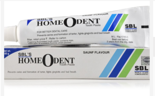 SBL Homeopathic Homeodent Tooth Paste (Saunf) (100g) sensitive teeth, gingivitis - Picture 2 of 4