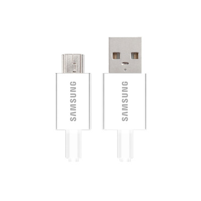 Original Samsung Official 1m USB-A to Micro USB 2.0 Cable - White (SS-UB2110W)
