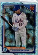 Edward Lantigua 2024 Bowman Chrome #BCP-246 Mega Box Mojo Refractor NY Mets