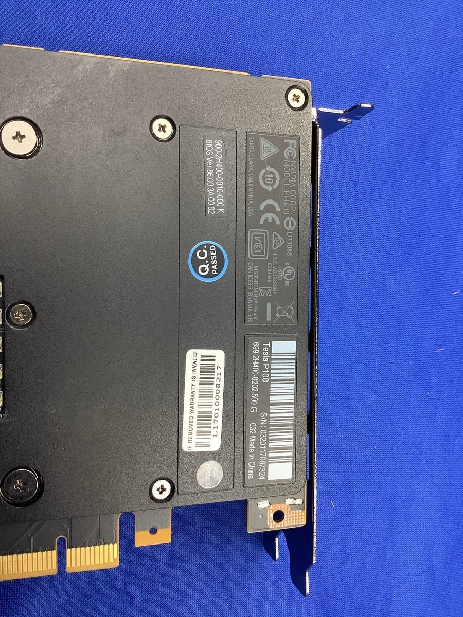 nvidia TESLA P100 12GB 放熱グリス&サーマルパッド交換済