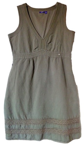 knee length dresses for ladies Bellez Linen Maxi Dress White