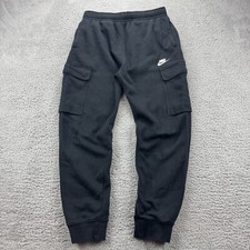 Nike Sweatpants Club Fleece Cargo Pants Sz Small Cargo 2000s Joggers Sweatpants