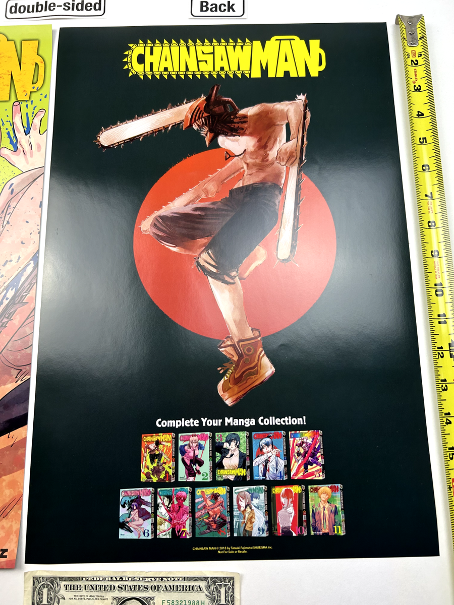 Chainsaw Man 12 x 18 Poster Vix 2022 NYCC Double-Sided | eBay