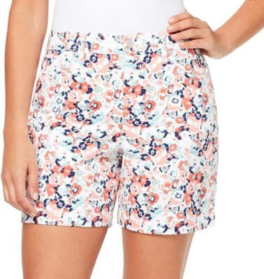 Gloria Vanderbilt Shorts Women's Amanda Shorts Vintage White