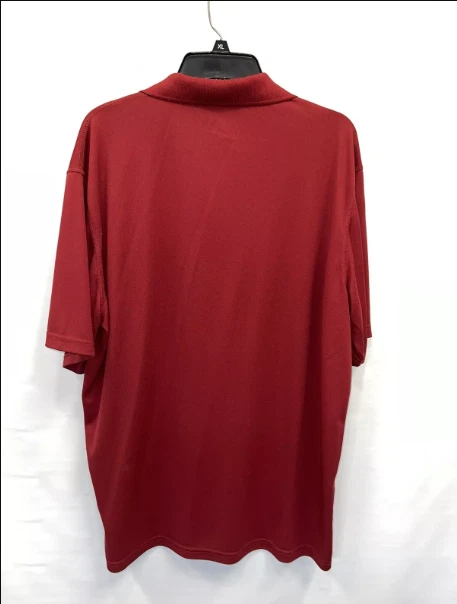 Pacific Trail Men's Short Sleeve Polo Shirt Burgundy Different Sizes - Image 2 of 4