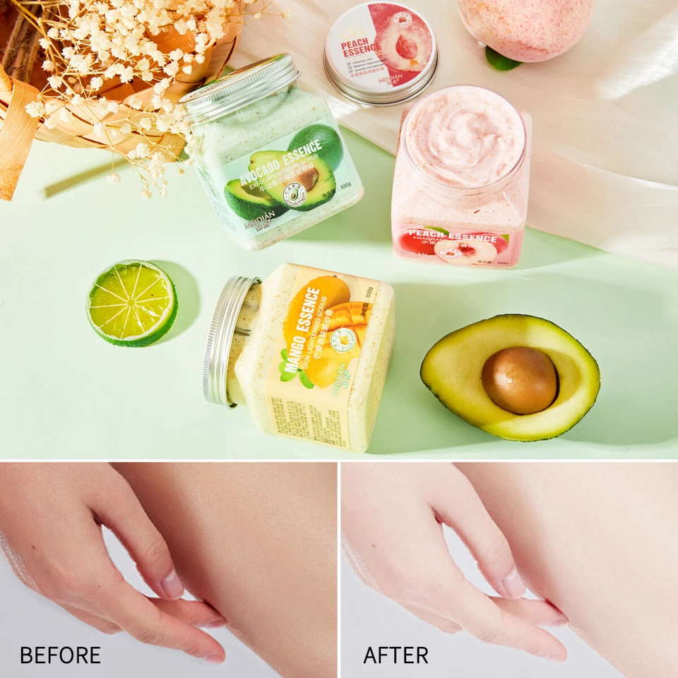 Meidian Fruit Bodyscrub Exfoliate Coffee Body and Face Scrub 300g for Bathing - Image 4 of 4