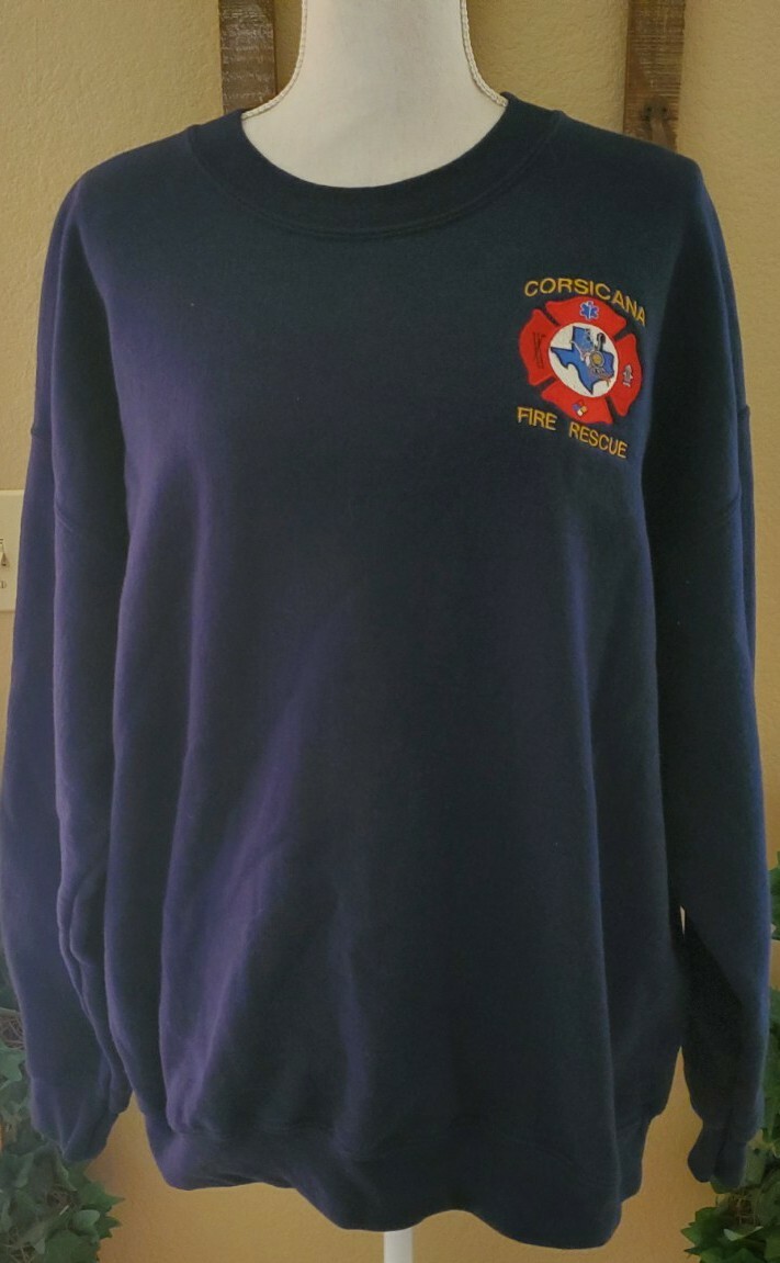 Vintage Corsica PA Fire Rescue Department EMT Mens Sw… Gem
