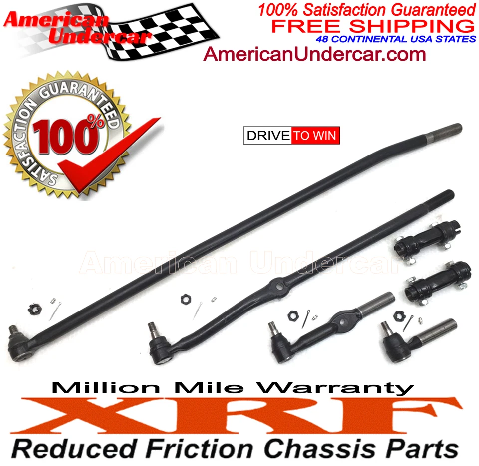 Kit de direção XRF Tie Rod Drag Link Dodge Ram 2500 3500 1994-1997 eixo 4x4 4500 lb - Imagem 2 de 4