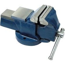 MORSA DA BANCO FISSA IN GHISA CON INCUDINE GANASCE 100mm FILETTATURA SEGATURA