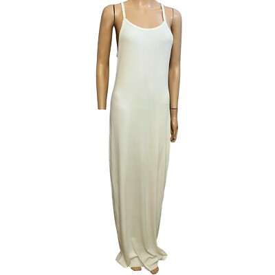 Eterne Maxi Tank Dress XL Ribbed Knit Minimalist Quiet Luxury Basic Casual Cream | eBay Eterne Maxi Tank Dress XL Ribbed Knit Minimalist Quiet Luxury Basic Casual Cream | eBay