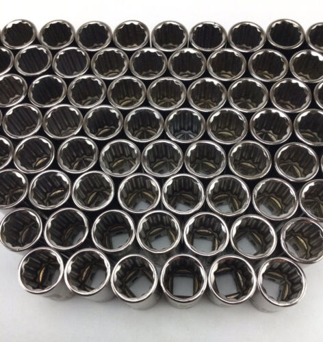 CRAFTSMAN 3/8 Zoll flache Steckdose 12 Punkt 1/4 Zoll Antrieb G2 43605 ODER G2D 45811 HERGESTELLT IN DEN USA - Bild 3 von 9