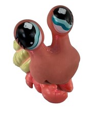 Littlest Pet Shop 2007 HERMIT CRAB Pink Body Yellow Shell Blue Eyes USED READ