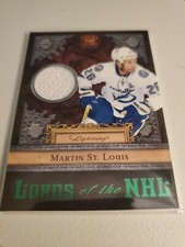 2011-12 PANINI CROWN ROYALE LORDS OF THE NHL GAME JERSEY #19 Martin St-Louis
