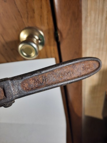 Vintage JORDAN Drop Forged Steel 10" Pipe Wrench w steel Handle - GERMANY - Picture 7 of 9