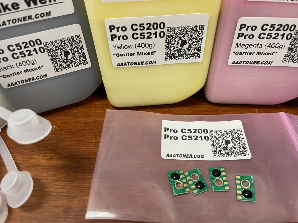 400g x 4) Refill Toner for Ricoh Pro C5200, Pro C5210, C5200s
