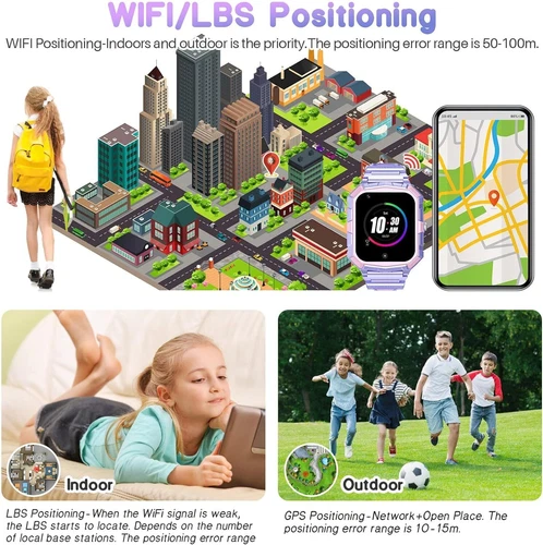 Kids 4G Smart Watchs Camera GSM Tracker SOS LBS Call Phone Game Watches Boy Girl - Bild 65 von 78