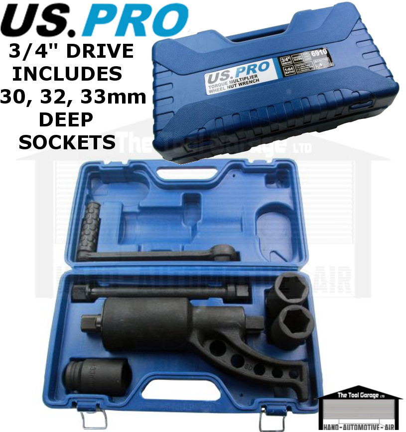 US Pro Tools HGV Truck Torque Multiplier 3/4" Dr Wheel Nut Wrench