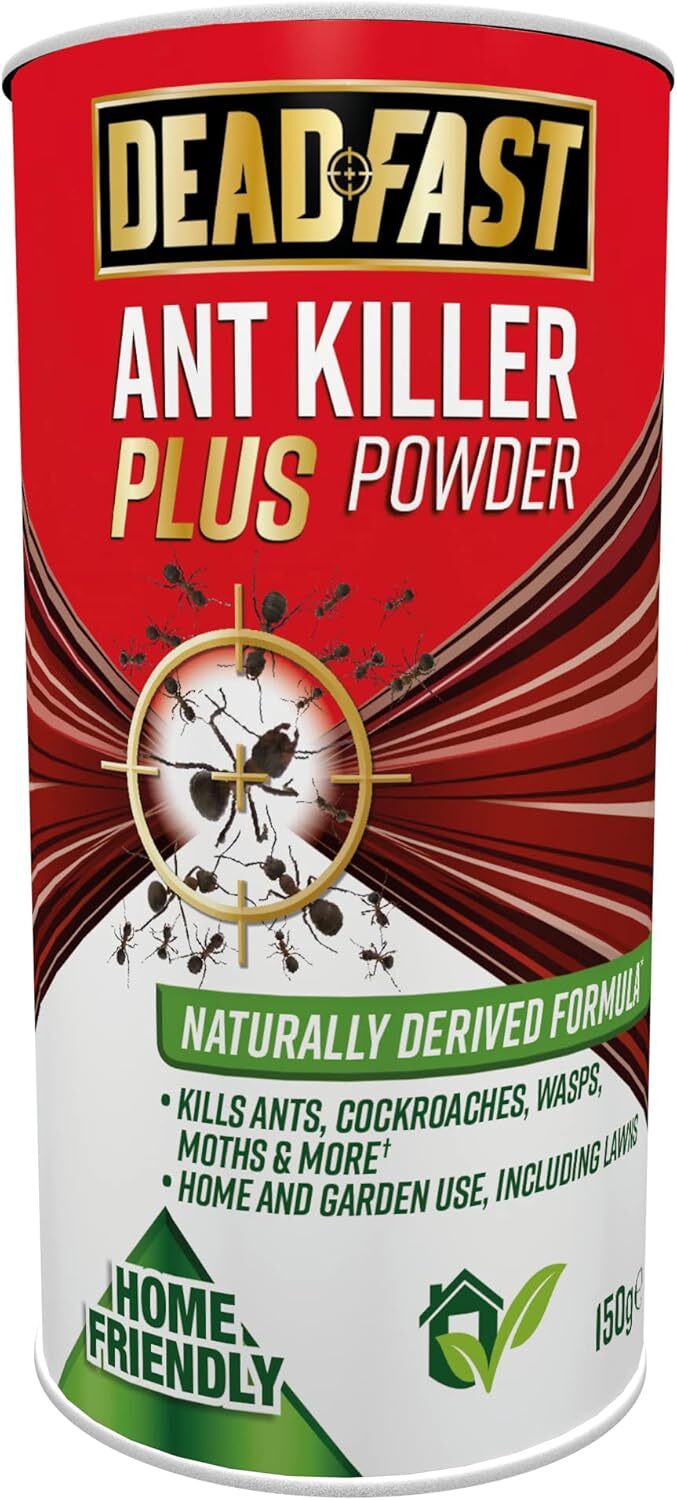 Deadfast Ant Killer Plus Powder Natural Destroys Ant Wasp Nest & Colonies 150g
