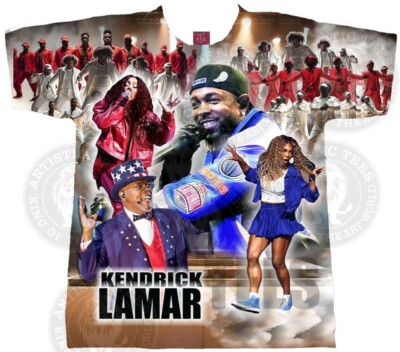 Kendrick Lamar T-Shirt, THEY NOT LIKE US T SHIRT, Super Bowl Halftime Show Tee.