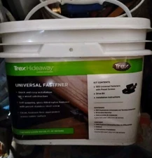 Trex Hideaway Universal Hidden Deck FastenerClip Covers500 Sqft Bucket Blk/900ct