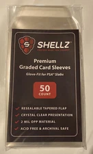 Cardshellz 50 Glove-Fit Sleeves for PSA Graded Slabs - Premium OPP Glass Clear