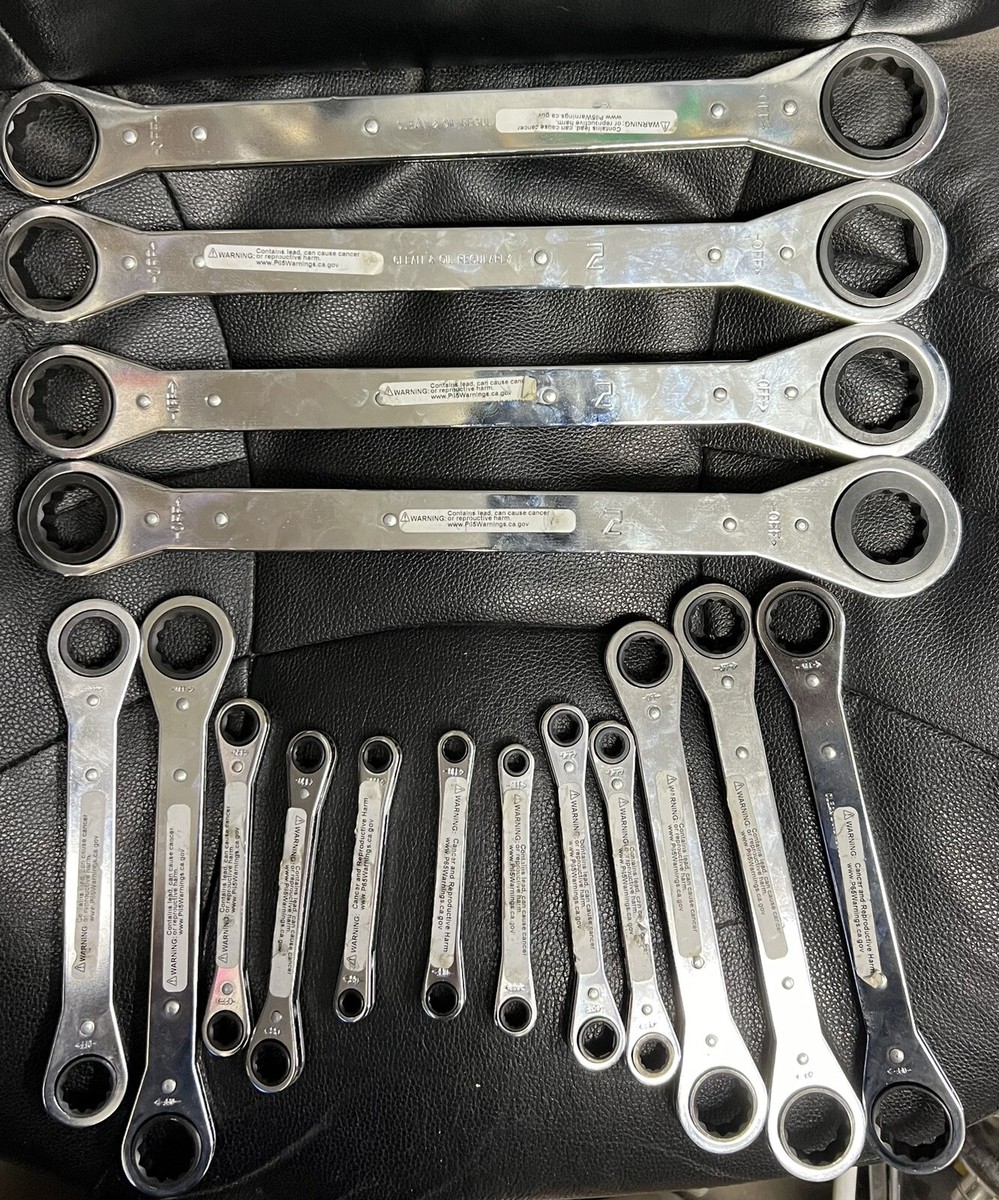 Snap-on, Double Box Ratcheting Wrenches, 1/4 To 1-1/4. New