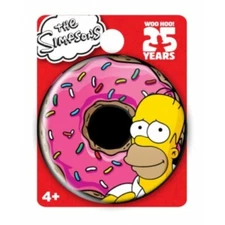 The Simpsons Homer Donut Single Button Pin