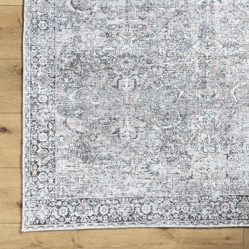 Washable Non-Skid Vintage Area Rug Chenille Polyester Indoor Living Room New - Picture 3 of 8