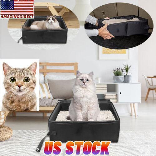 Large Cat Kitten Litter Tray Mat Foldable Waterproof Litter BoxPet