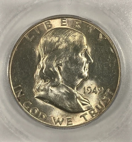 1949-D Franklin Half Dollar. .50. ICG MS63.